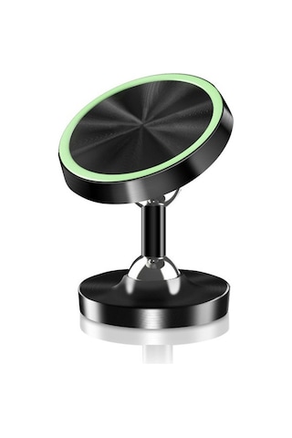 Metal Çift Top Kafası 360 Derece Dönen Araba Manyetik Telefon Tutucu Standı Braketi -