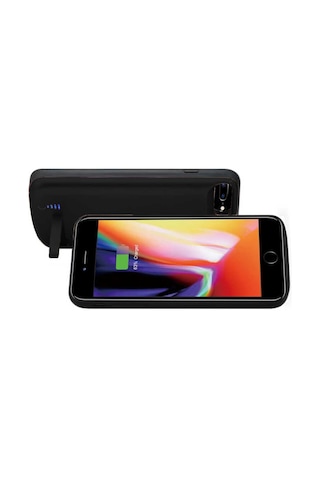 Apple iPhone Uyumlu 6 Plus Zore 6000 Mah Şarjlı Kılıf-siyah