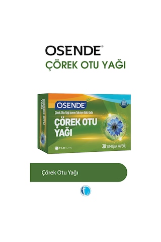 Çörekotu Yağı 900 Mg 30 Kapsül 8680133000553