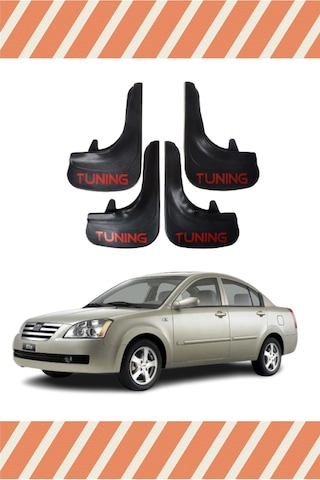 Chery Alia Uyumlu Tunıng Yazılı 4'lü Tozluk Çamurluk Paçalık