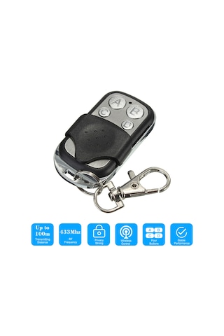 Fosenze 433mhz Akıllı Kablosuz Kopyalama Özellikli 4 Tuşlu Uzaktan Kumanda - Ak12 Modeli