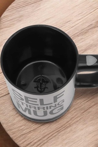Yazılı Mug Kupa Karıştırıcı Özelliği Ve Paslanmaz Çelik Ahşap