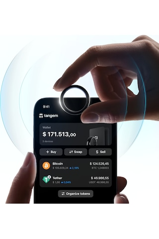 Tangem Wallet Ring Size 13 Kripto Para Cüzdanı Nfc-soğuk Cüzdan 1 Ring + 2 Cards Tangem Wallet Ring Size 13 Kripto Para Cüzdanı Nfc-soğuk Cüzdan 1 Ring + 2 Cards