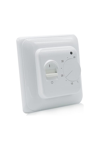 Hallow Yerden Isıtma Termostatı Limit Sensörü 16a Elektronik Beyaz