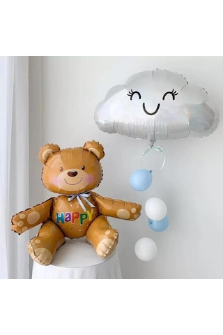 Oturan Ayı Folyo Balon 77x70 Cm