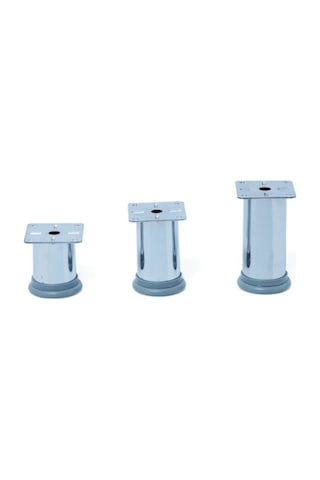 Merveuras Baza Ayağı Ayarlı Tablalı Metal Krom Ayak 8 Cm.