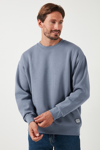 Buratti Regular Fit Bisiklet Yaka Pamuklu Içi Tüylü Yumuşak Şardonlu Erkek Sweat 5905255 Koyu Gri