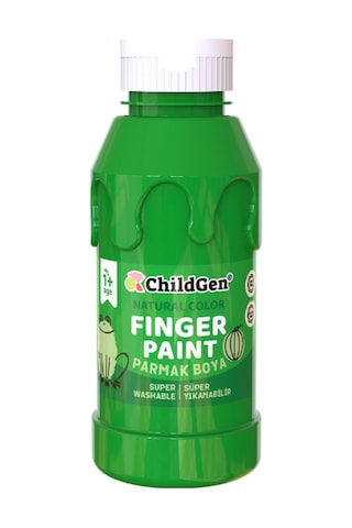 Childgen Süper Yıkanabilir Parmak Boya 350ml - Yeşil