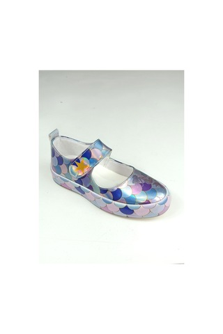 Hologram Mermaid Kız Çocuk Babet Sneaker Gri