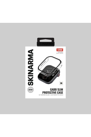 Watch 10 42mm Uyumlu Skinarma Gado Sert Silikon Kasa Ve Ekran Koruyucu Şeffaf