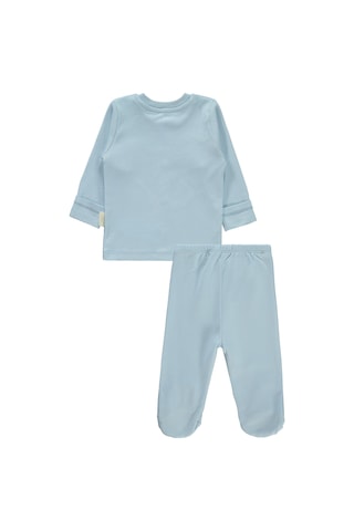 Civil Baby Bebek Organik Pijama Takımı 0-6 Ay Mavi 22330R024SS1 Mavi