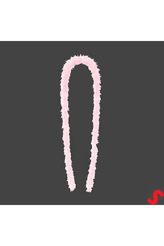Pembe İnce 7 Gr Otriş Boa Tüy, 3,5 Cm X 2 Mt 1+