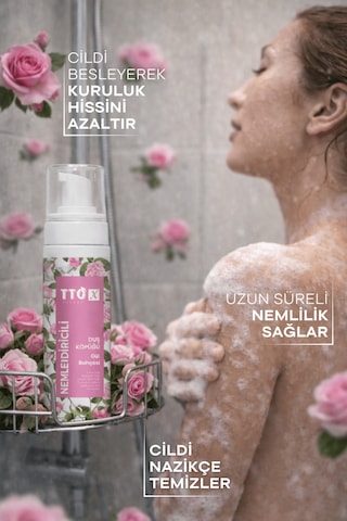 Tto -X Nemlendiricili Duş Köpüğü Gül Bahcesi 200Ml