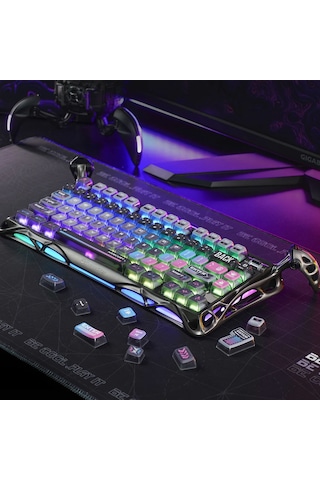 Gravastar Mekanik Oyuncu Klavyesi Tuş Takımı Seti, Mekanik Klavye İle Uyumlu Tuşlar, Cyberpunk