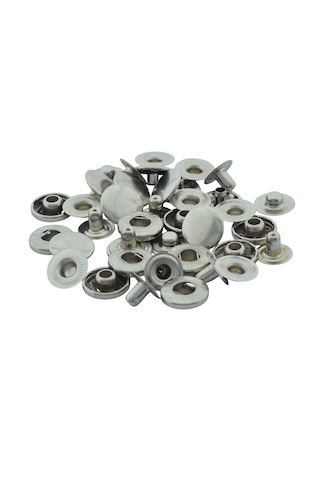 14mm 10 Adet Nikel Gümüş Renk Çıt Çıt Set