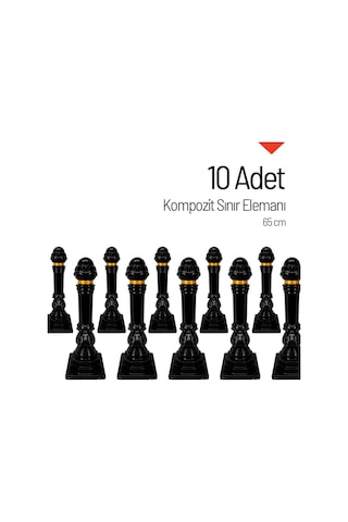 10'lu Kompozit Sınır Elemanı Seti 65cm-3640