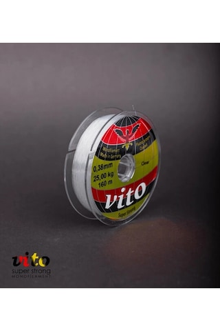 Vito Süper Strong Monoflament Şeffaf Misina 160 Metre 0,38mm - Standart