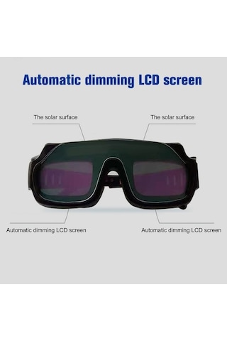 Dancemonkey Gece İçin Güneş Enerjili Otomatik Kararan Kaynak Gözlüğü Maske