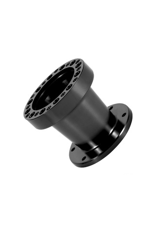 Moveevo 3 İnç Universal Aluminyum Direksiyon Hub Spacer - Sürücü Konumunu İyileştirir, Araç Kontrolünü Artırır Siyah