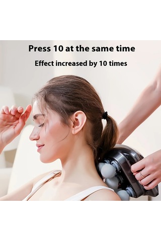 Fochsia Beyaz 9 Modlu 9 Şiddet Seviyeli 4900r Dakika Güçlü Motorlu Ergonomik Tutuşlu Çok Fonksiyonlu Tam Vücut Masaj Aleti Altın