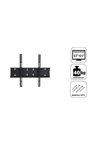Teif 40 65 - 102 165 Ekran Sabit Tv Askı Aparatı - Led Lcd Plazma Tvler İçin Sabit Askı Aparatı - Su Terazili