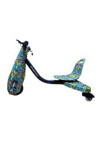Drift Car Elektrikli Kaykay Drift Scooter Bluetooth Hoparlörlü RS-R1 Alphabet Grafiti