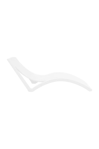 Omnipazar Trk-087 Siesta Lüks Ergonomik Slim Tasarım Şezlong Beyaz Beyaz