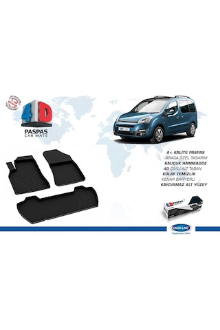 Berlingo 4d Havuzlu Paspas 2008 2009 2010 2011 2012 2013 Omsa