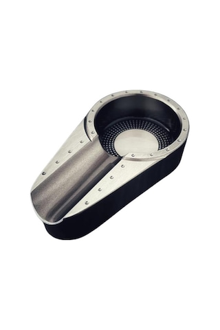 Pq Gümüş Gunmetal Porselen Tekli Puro Küllüğü - Tr7063