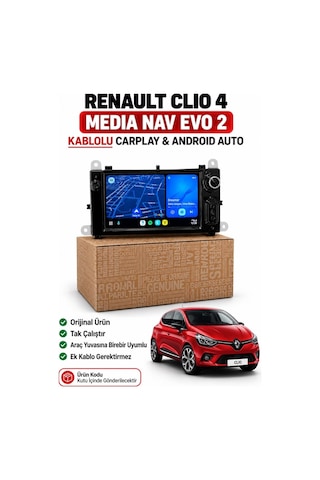 Clio 4 Media Nav Evo 2 Carplay-android Auto Multimedya