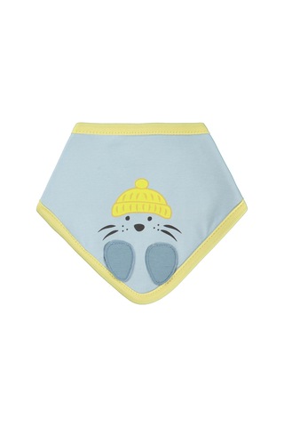 Civil Baby Yıldız Baskılı 2 Li Mama Önlüğü - Mavi Buz Mavi