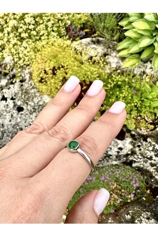 Elana Doğal Kristoprazlı Yüzük 151024255 Yeşil