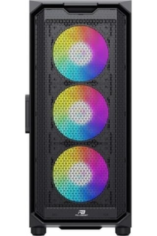 Powerboost VK-K521B 650 W 80+ USB 3.0 Mesh Rgb Atx Mid Tower Bilgisayar Kasası Siyah