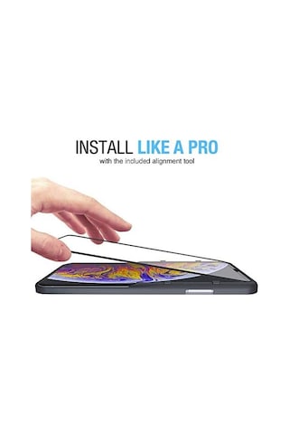 İphone 16 Pro Max Uyumlu Ekranı Tam Kaplayan Full Cam Ekran Koruyucu Kırılmaz Cam Tam Kapatan Screen Protector