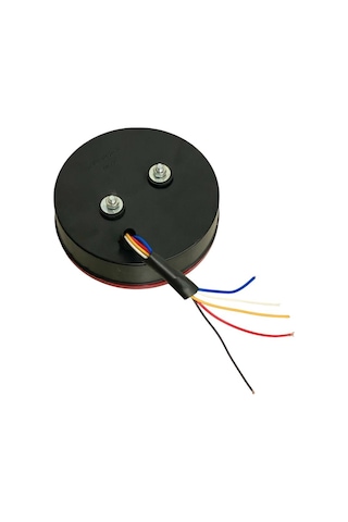 24v Stop Lambası Yuvarlak Neon Ledli 4 Fonksiyonlu 140 60 Mm