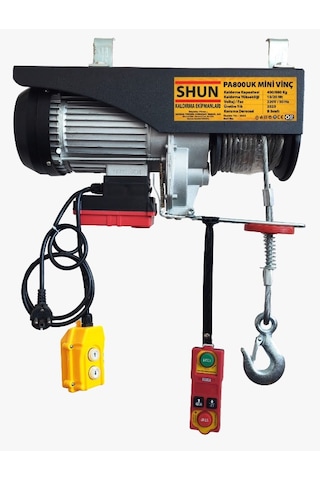 Shun PA800K 400/800 Kg Uzaktan Kumandalı Elektrikli Vinç Caraskal Shun PA800K 400/800 Kg Uzaktan Kumandalı Elektrikli Vinç Caraskal