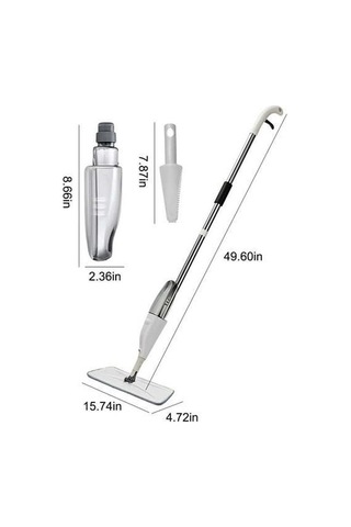 Youmex Ev Ve İşyeri Temizliği İçin Çift Kullanımlı Spreyli Mop - Mikrofiber Mop Bezi, Yeniden Kullanılabilir Suluk Ve 360 Döner Başlık