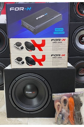 Forx Takım Set 30cm Bass 300rms Anfi 4000wat Forx Oval Midrange