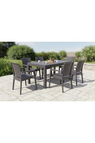 Tr Mandella Show Rattan 90 X 150 Masa Takımı Diğer