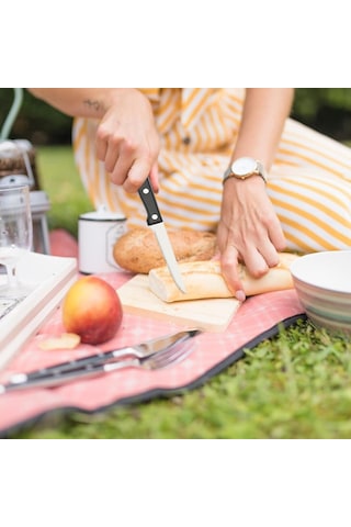 Kişilik Kamp Çatal Bıçak Takımı, Piknik Çatal Bıçak Takımı 10 Parça Kılıflı Kaşık Çatal Bıçak Klips Plaka, Paslanmaz Çelik Kamp Sofra Takımı Diğer