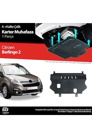 S-dizayn Citroen Berlingo Çelik Karter Muhafaza 2008-2018 A+ Kalite