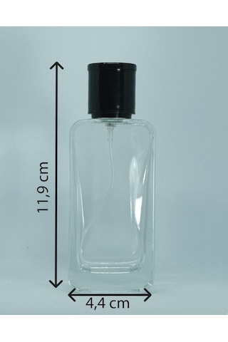 Parfüm Ve Kolonya Şişesi 50 Ml 10 Adet Iphone Siyah Kapak Cam Şişe