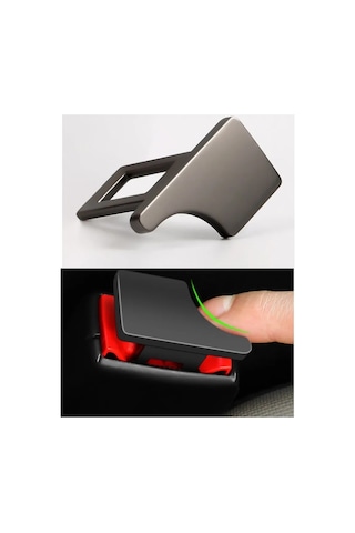 Universal Araç Kemeri Tokası Susturucu Kapağı 3d Üretim Siyah Klips 5 Lü Set