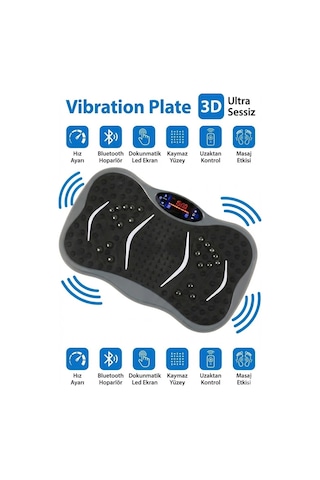 3d 5 Programlı Titreşimli Spor Kondisyon Fitness Egzersiz Aleti Vipration Plate