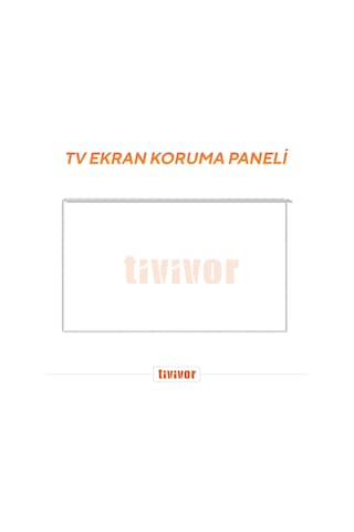 Tivivor 43" 109 Ekran Tv Ekran Koruyucu