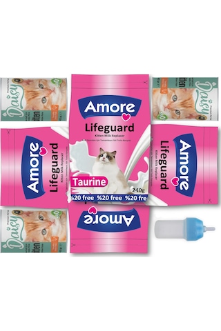 LifeGuard Yavru Kedi Süt Tozu 4x240gr + 3 Konserve ve Biberon