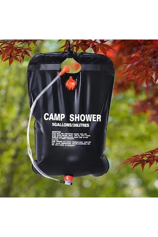 20l Katlanabilir Güneş Duş Çantası Açık Banyo Su Torbası Kamp