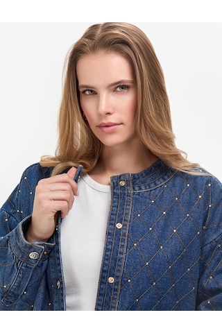 Pierre Cardin Kadın Açık Mavi Ceket Denim 50308552-vr003 Açık Mavi
