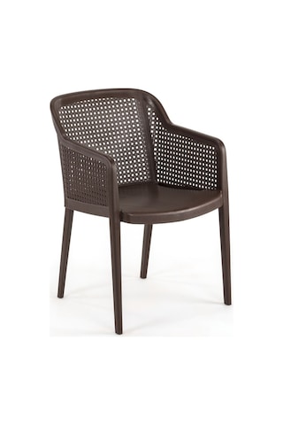 Bintaşmobilya Venge Rattan Plastik Bahçe Masa Sandalye Takımı Venge