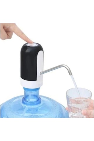 Damacana Su Pompası , Usb Şarjlı Ve Otomatik Dakikada 1.8 Litre Su Çıkışı Çift Motor Beyaz